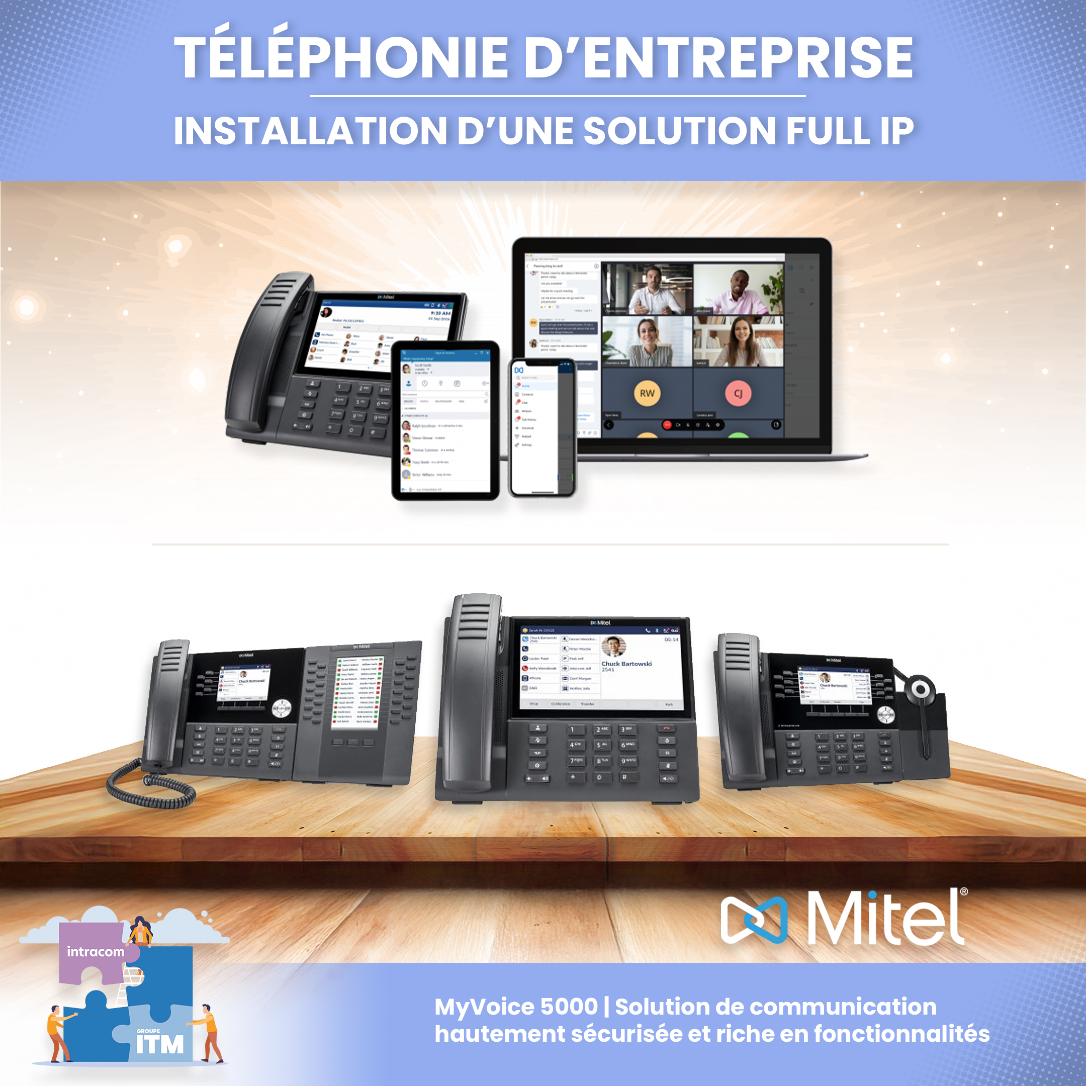 Téléphonie d'entreprise Full IP